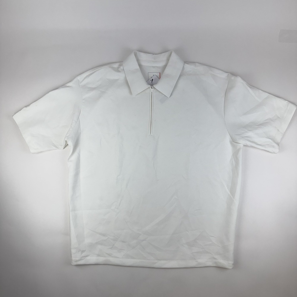 Mens Nike 24.7 ImpossiblySoft Dri-FIT 1/4-Zip White Causal Polo Size XXL NWT